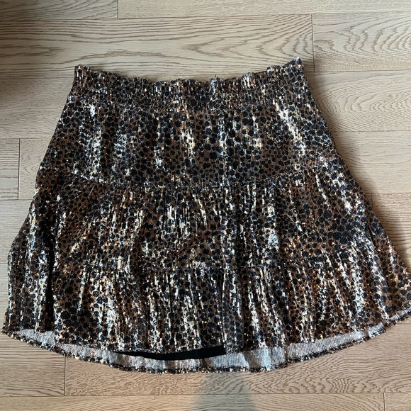 New plus size leopard print sequin skirt, 2x - Picture 1 of 2